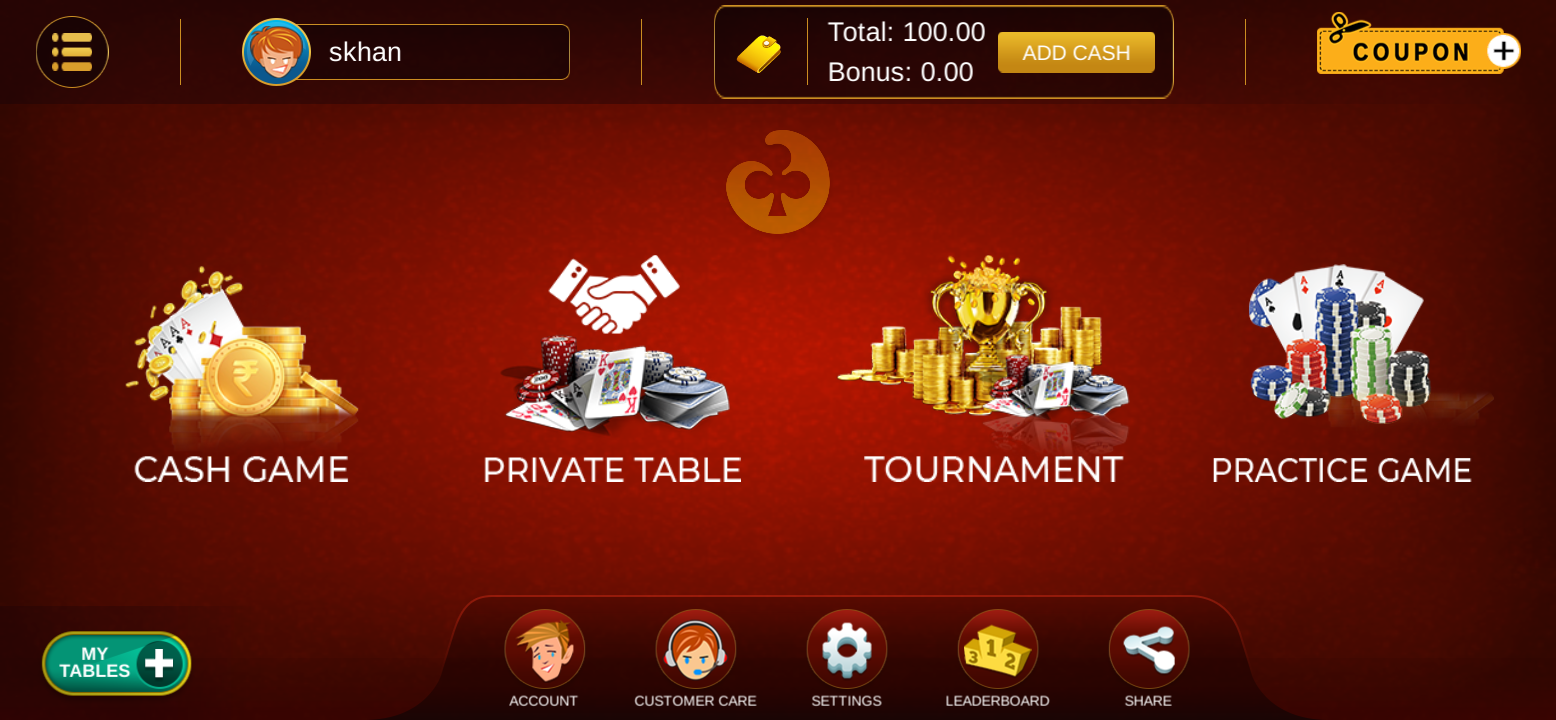 Rummy Field Cash Game App